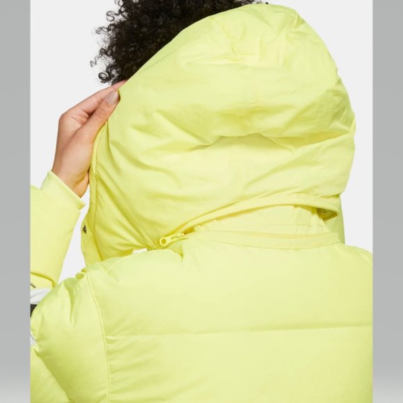 Jordan Down Filled Puffer Parka Jacket Lemon/Neon size XS NWT - Picture 4 of 16